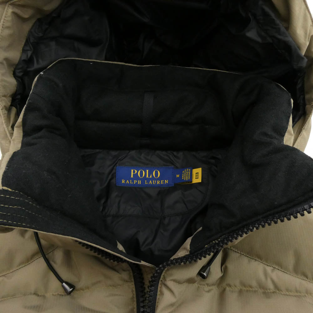 POLO RALPH LAUREN ポロ・ラルフローレン DOWN JACKET ダウンジャケット ジャケット カーキ系 M【中古】