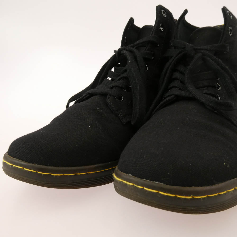 Dr.Martens ドクターマーチン ALFIE 8ホール キャンバス スニーカー ブラック系 UK9【中古】