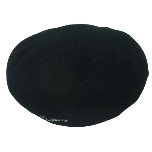 RUDE GALLERY ルードギャラリー 19AW LOGO EMBROIDERED WOOL BERET ウール ベレー帽 帽子 日本製 ブラック系【中古】