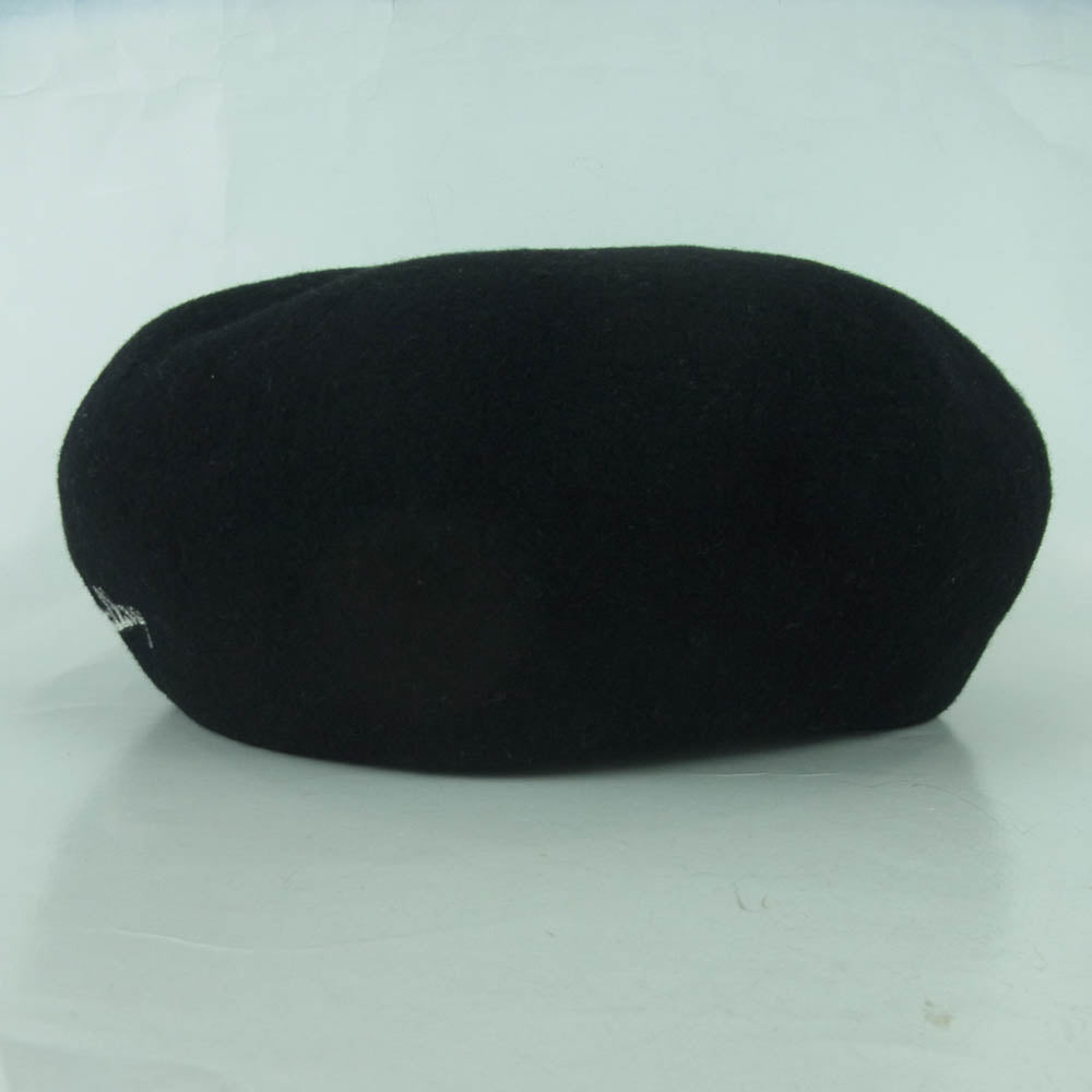 RUDE GALLERY ルードギャラリー 19AW LOGO EMBROIDERED WOOL BERET ウール ベレー帽 帽子 日本製 ブラック系【中古】
