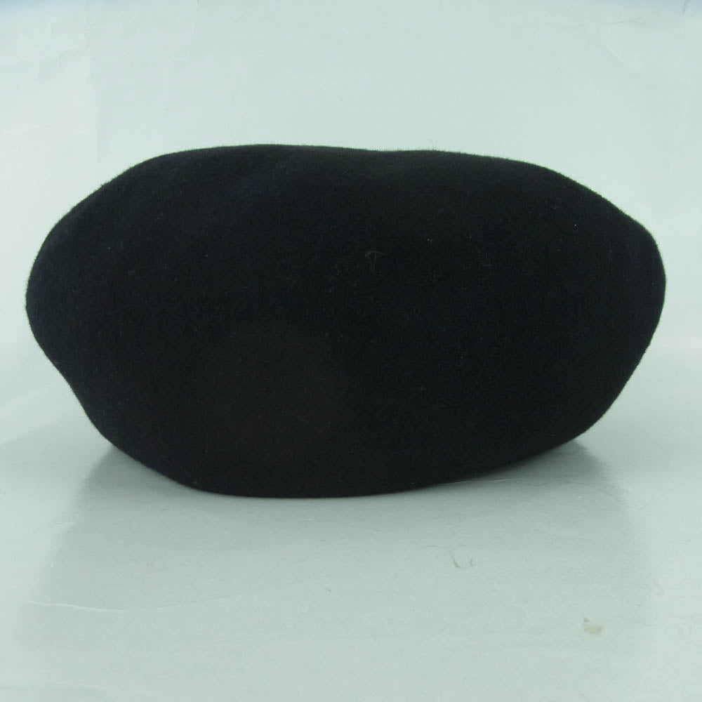 RUDE GALLERY ルードギャラリー 19AW LOGO EMBROIDERED WOOL BERET ウール ベレー帽 帽子 日本製 ブラック系【中古】