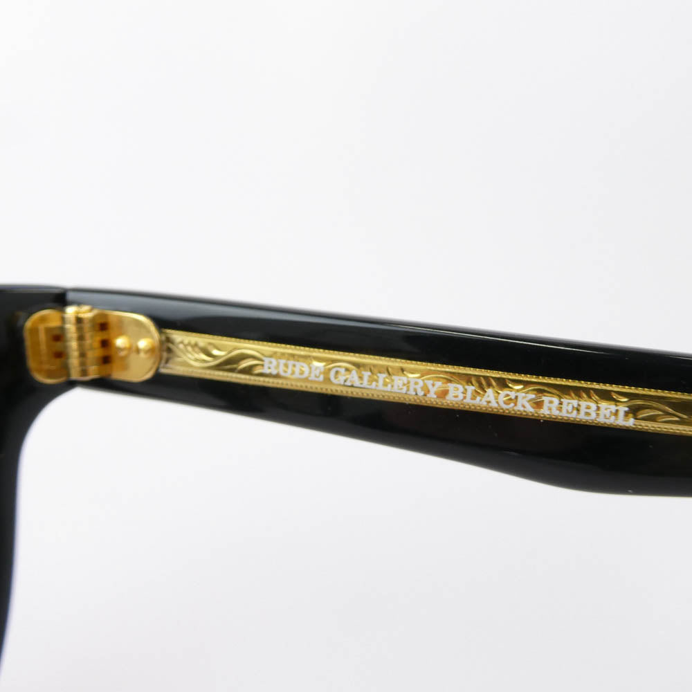 RUDE GALLERY BLACK REBEL ルードギャラリーブラックレーベル BR2684 J.D.-REV. サングラス アイウェア 眼鏡 ブラック系 ゴールド系【中古】
