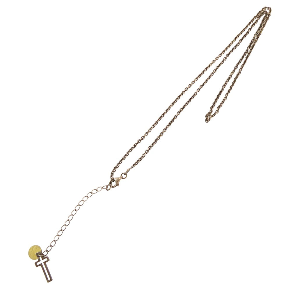 ARGENT GLEAM アージェントグリーム 925 SILVER シルバー クロスチャーム付き ベース チェーン シルバー系【中古】