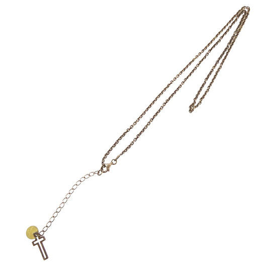 ARGENT GLEAM アージェントグリーム 925 SILVER シルバー クロスチャーム付き ベース チェーン シルバー系【中古】