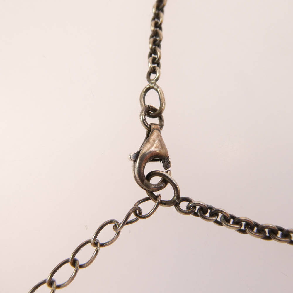 ARGENT GLEAM アージェントグリーム 925 SILVER シルバー クロスチャーム付き ベース チェーン シルバー系【中古】