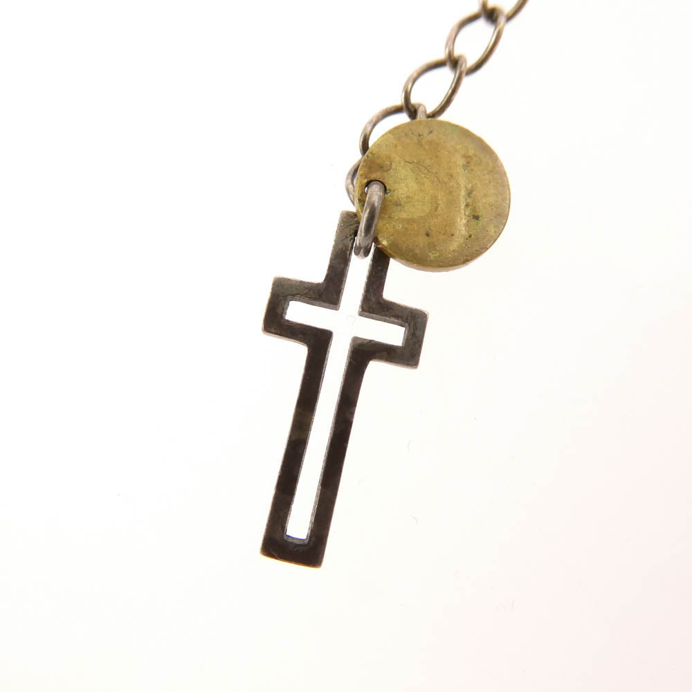 ARGENT GLEAM アージェントグリーム 925 SILVER シルバー クロスチャーム付き ベース チェーン シルバー系【中古】