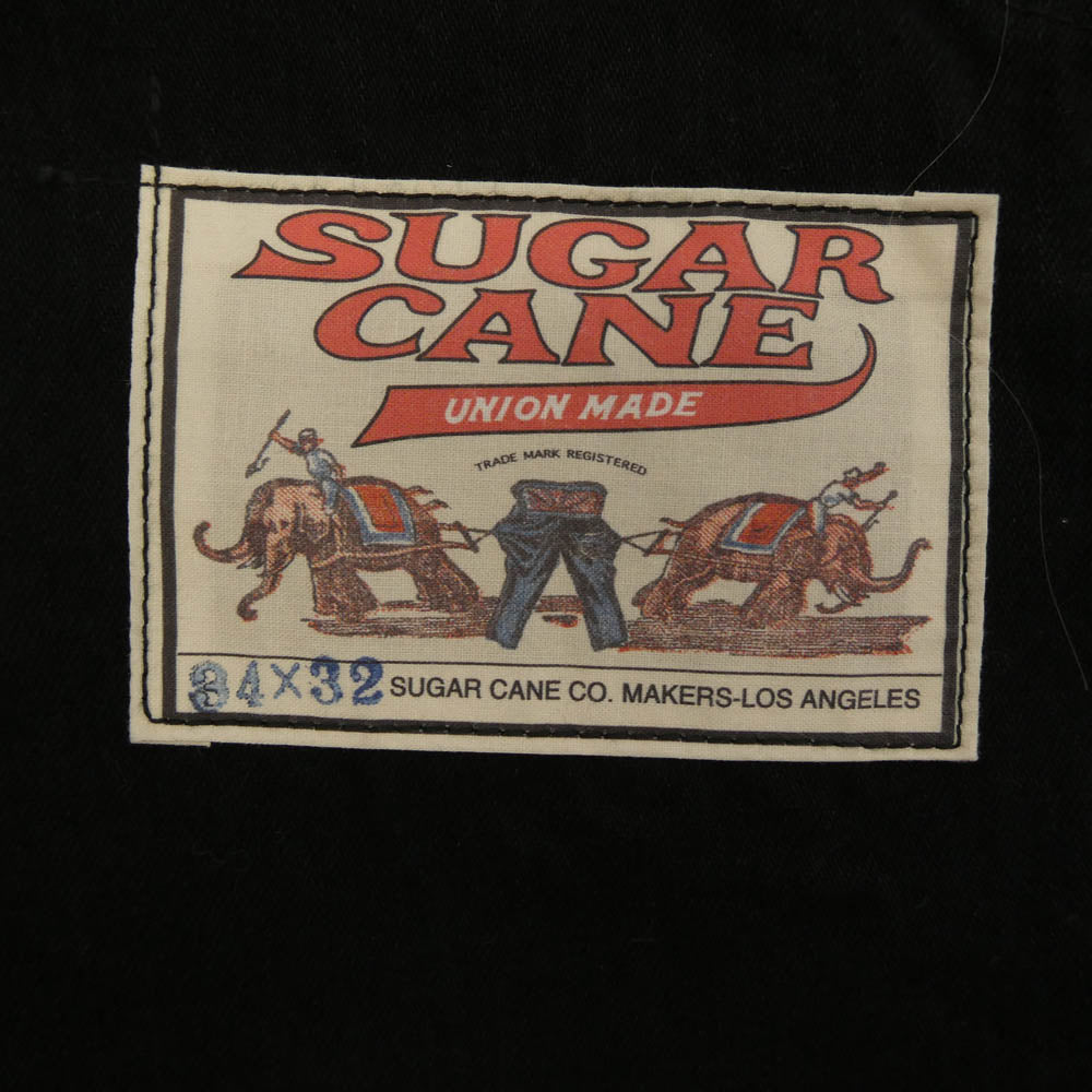 SUGAR CANE シュガーケーン SC42303 FICTION ROMANCE 11oz. BLACK DENIM OVERALLS 　ブラック デニム オーバーオール ブラック系 34×32【中古】