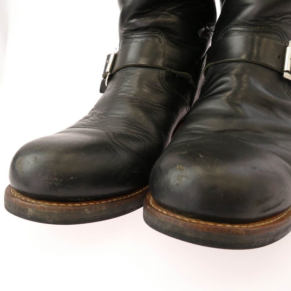 RUDE GALLERY BLACK REBEL ルードギャラリーブラックレーベル LEATHER ENGINEER BOOTS エンジニア ブーツ ブラック系 L【中古】