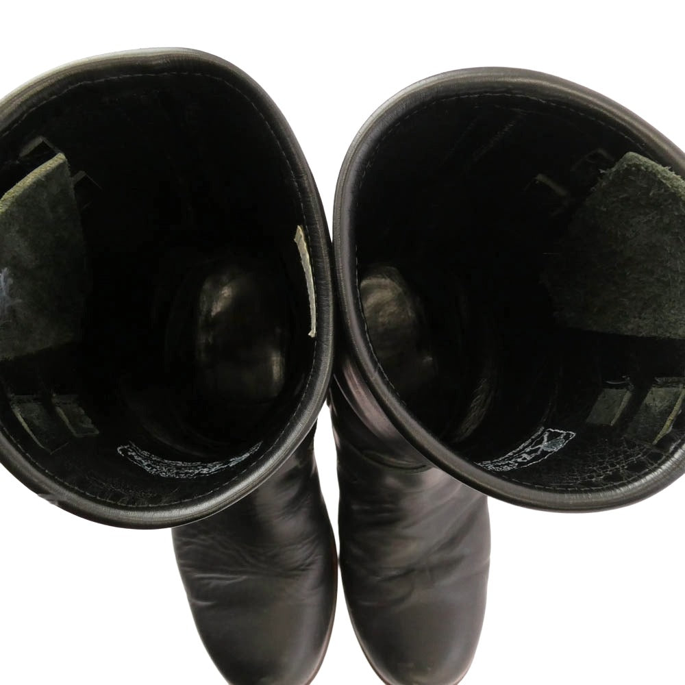 RUDE GALLERY BLACK REBEL ルードギャラリーブラックレーベル LEATHER ENGINEER BOOTS エンジニア ブーツ ブラック系 L【中古】