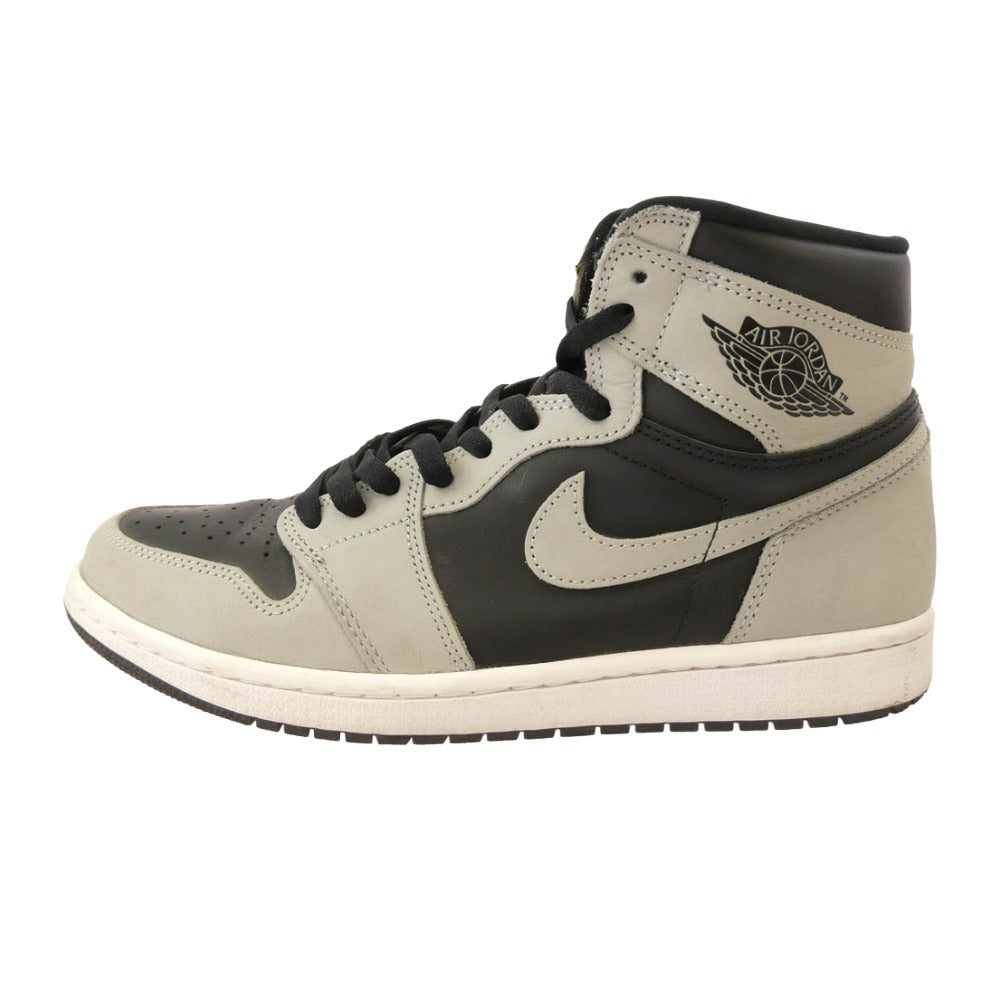 NIKE ナイキ 555088-035 Air Jordan 1 High OG Shadow 2.0 エアジョーダン1 ハイ OG ハイカット スニーカー ブラック系 グレー系 27.5cm【中古】