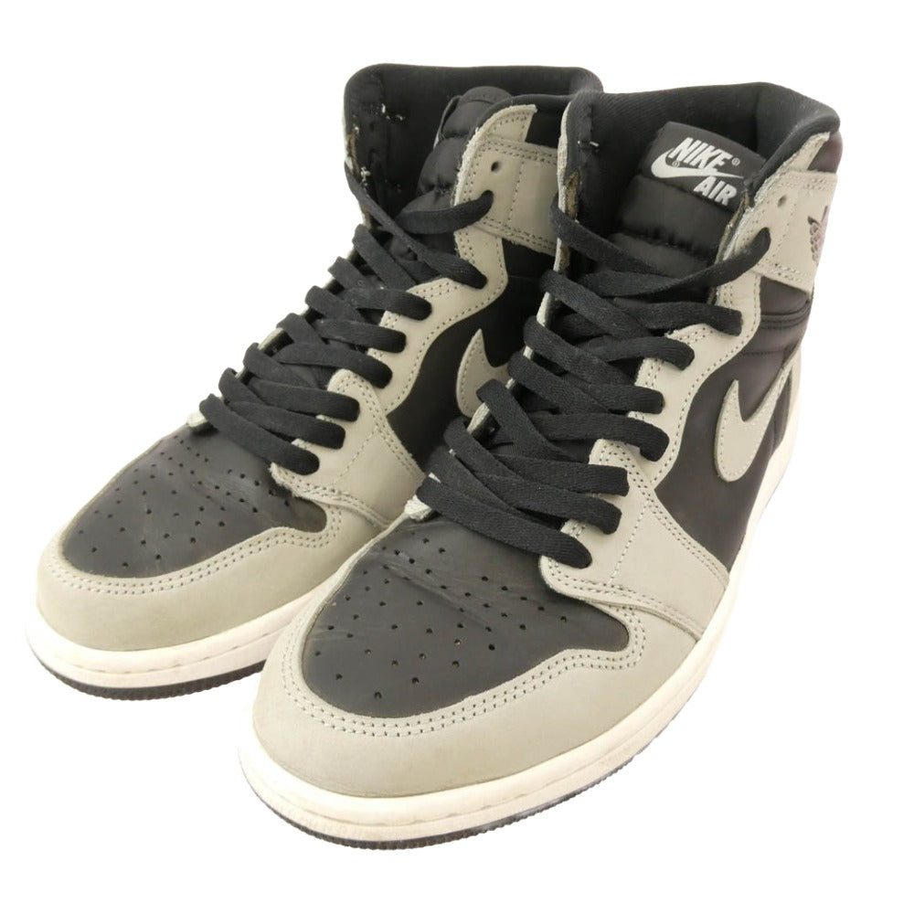 NIKE ナイキ 555088-035 Air Jordan 1 High OG Shadow 2.0 エアジョーダン1 ハイ OG ハイカット スニーカー ブラック系 グレー系 27.5cm【中古】