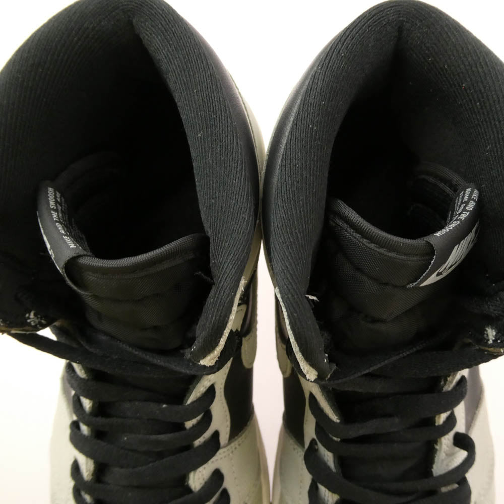 NIKE ナイキ 555088-035 Air Jordan 1 High OG Shadow 2.0 エアジョーダン1 ハイ OG ハイカット スニーカー ブラック系 グレー系 27.5cm【中古】