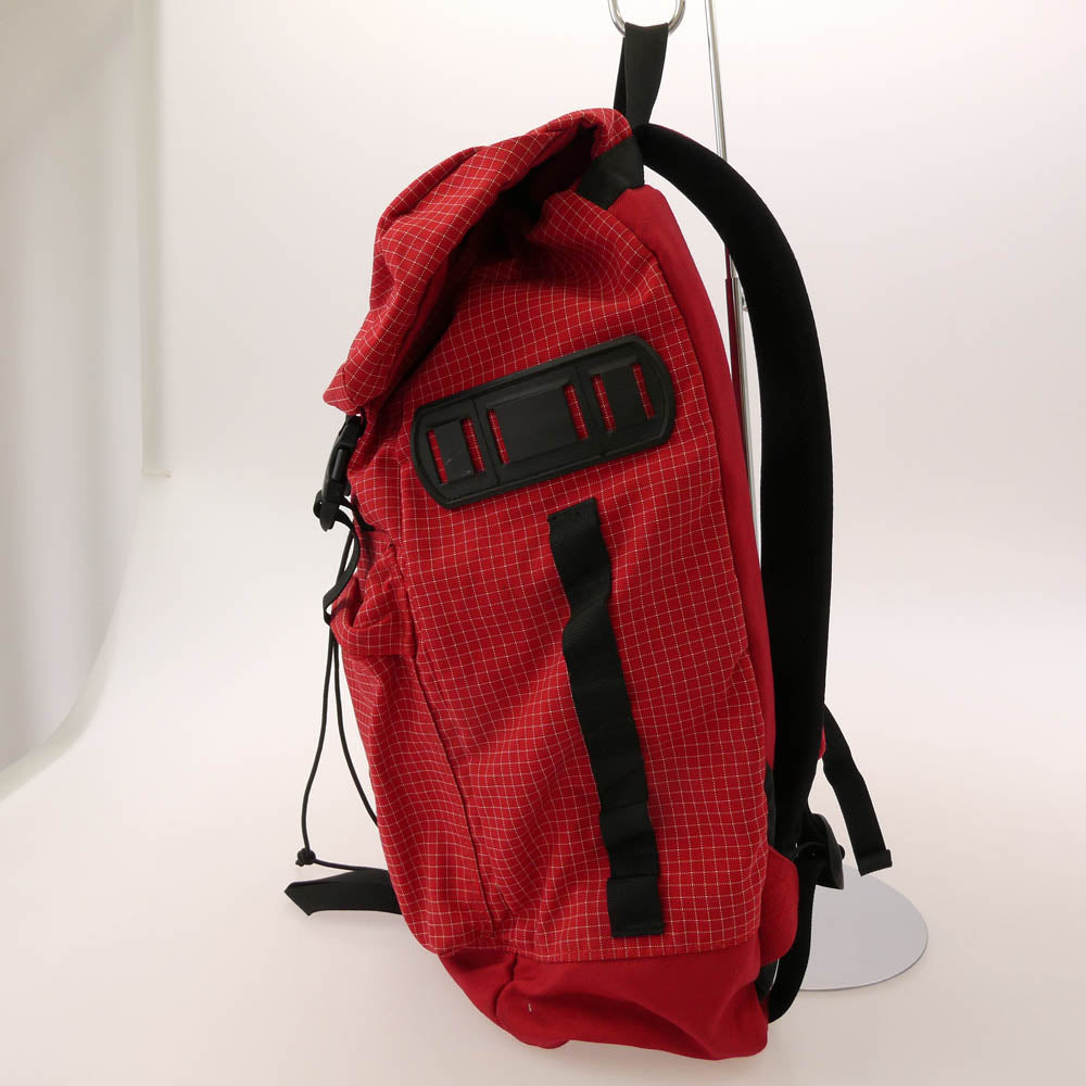 Supreme シュプリーム 09AW RIPSTOP BACKPACK 格子柄 リップストップ バックパック レッド系 ブラック系【中古】