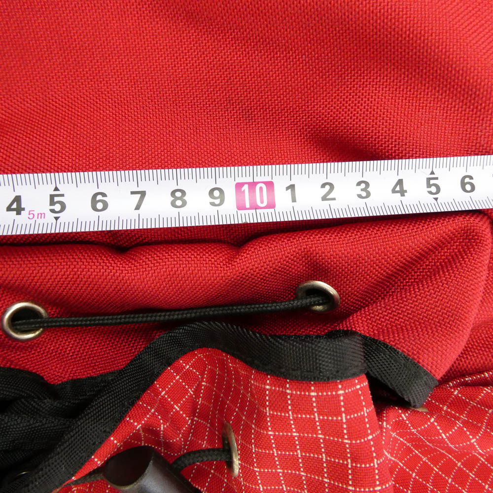 Supreme シュプリーム 09AW RIPSTOP BACKPACK 格子柄 リップストップ バックパック レッド系 ブラック系【中古】