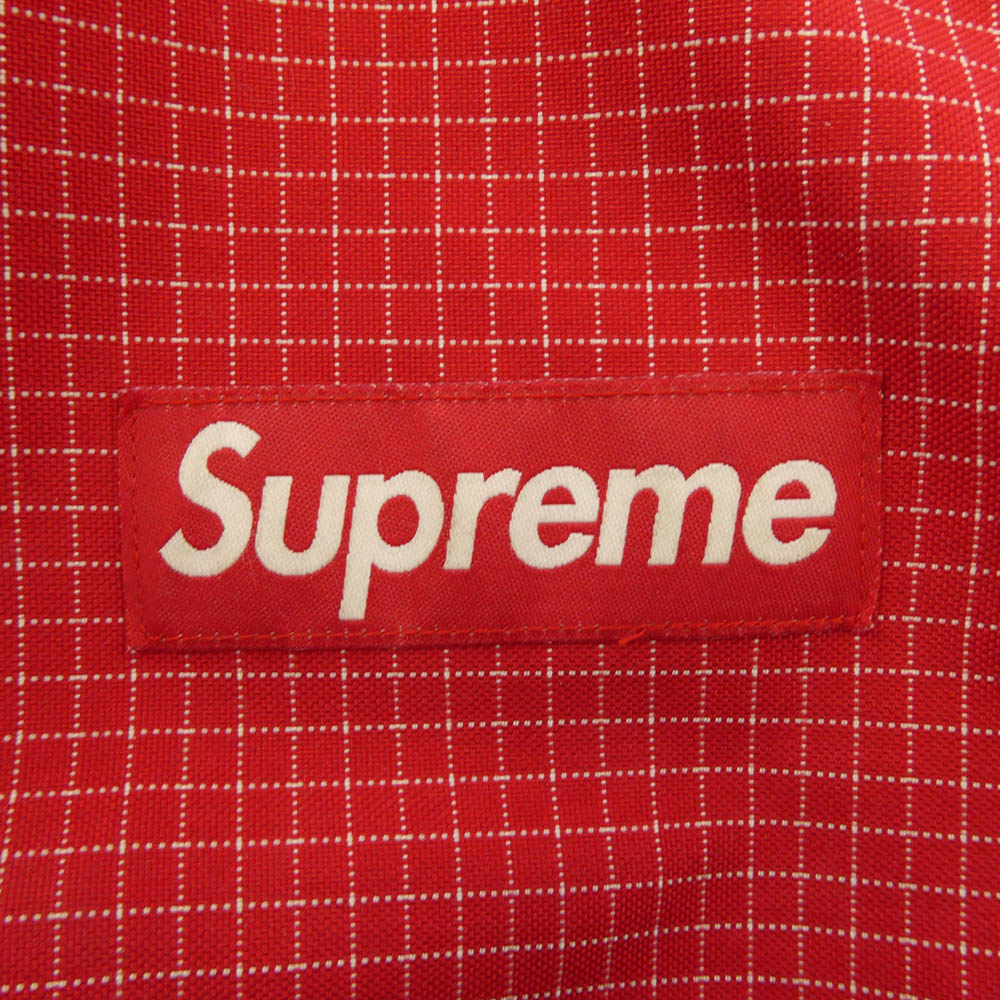 Supreme シュプリーム 09AW RIPSTOP BACKPACK 格子柄 リップストップ バックパック レッド系 ブラック系【中古】