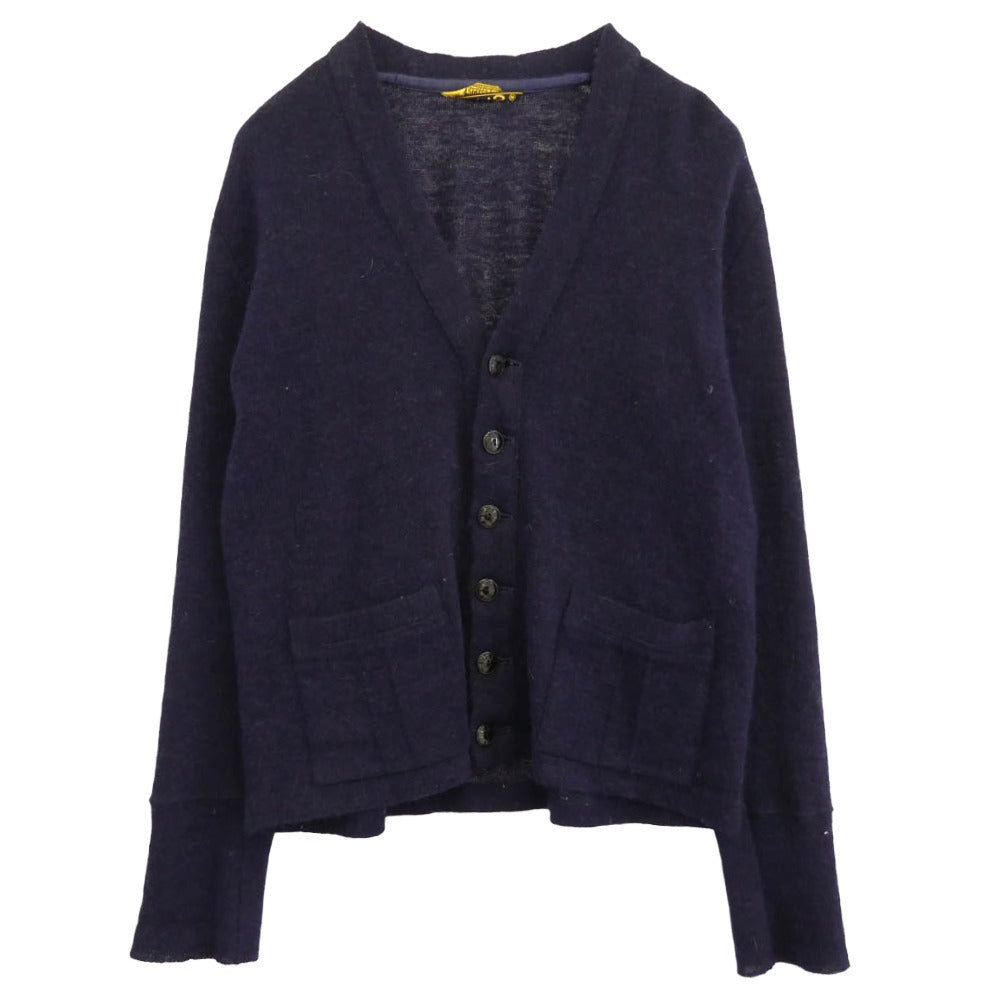 TENDERLOIN テンダーロイン T-MOHAIR CARDIGAN ウール モヘア カーディガン ネイビー系【中古】