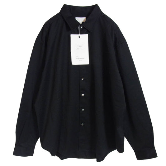 カネマサフィル KM24S-003 46G ATOMOSPHERE SHIRT コットン 長袖シャツ ブラック系 S【極上美品】【中古】