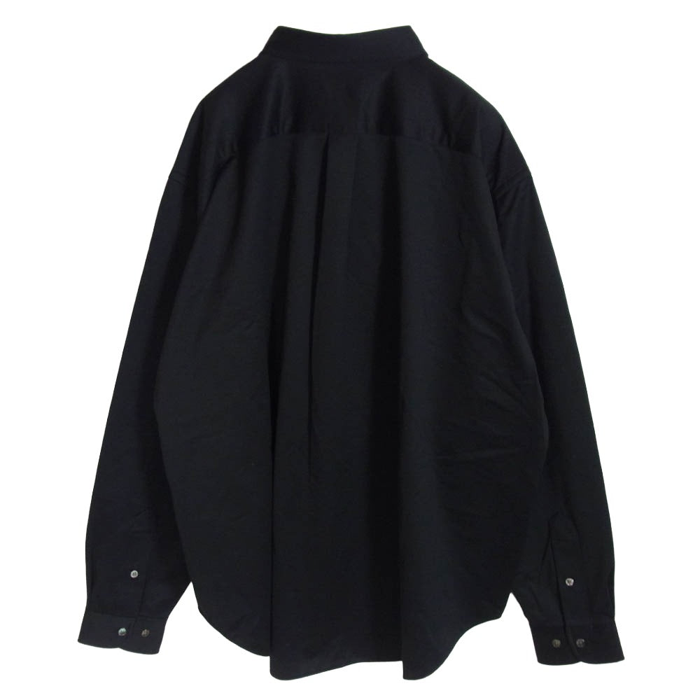 カネマサフィル KM24S-003 46G ATOMOSPHERE SHIRT コットン 長袖シャツ ブラック系 S【極上美品】【中古】