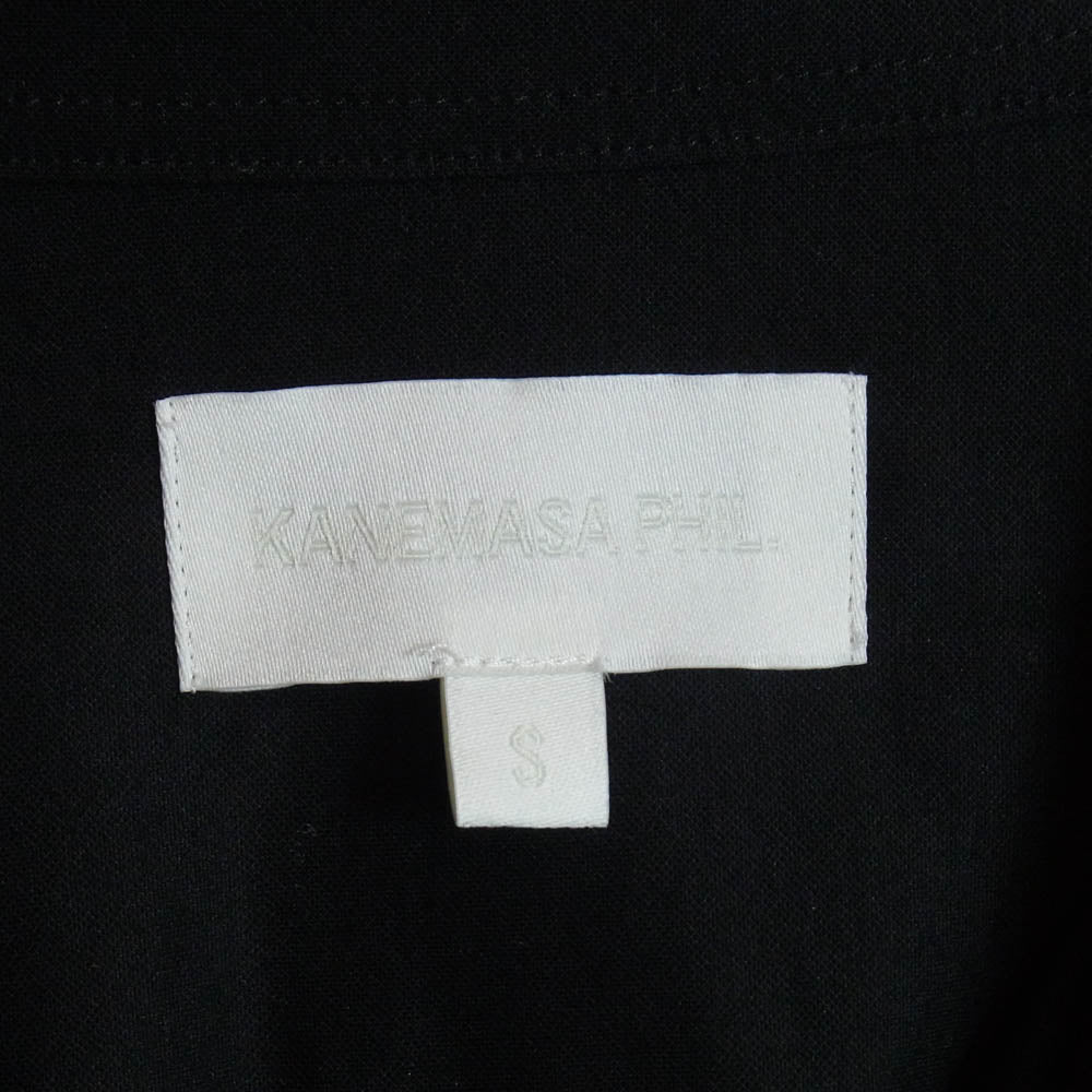 カネマサフィル KM24S-003 46G ATOMOSPHERE SHIRT コットン 長袖シャツ ブラック系 S【極上美品】【中古】