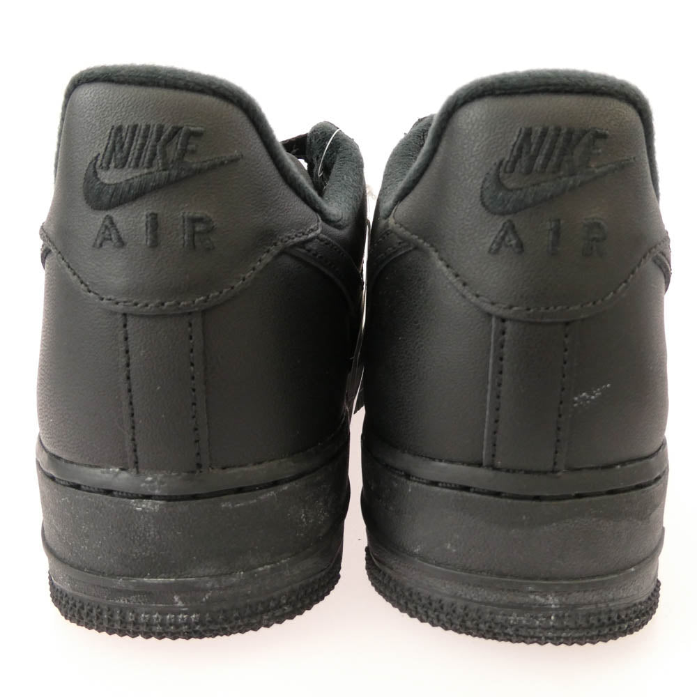 Supreme シュプリーム CU9225-001 × Nike Air Force 1 Low ナイキ AF1 エアフォース ロー ブラック ブラック系 27.5cm【新古品】【未使用】【中古】