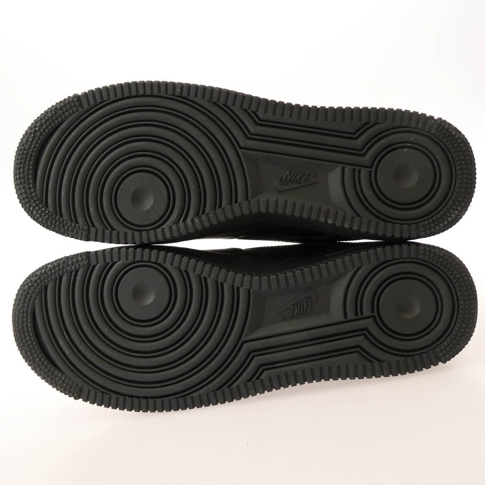 Supreme シュプリーム CU9225-001 × Nike Air Force 1 Low ナイキ AF1 エアフォース ロー ブラック ブラック系 27.5cm【新古品】【未使用】【中古】