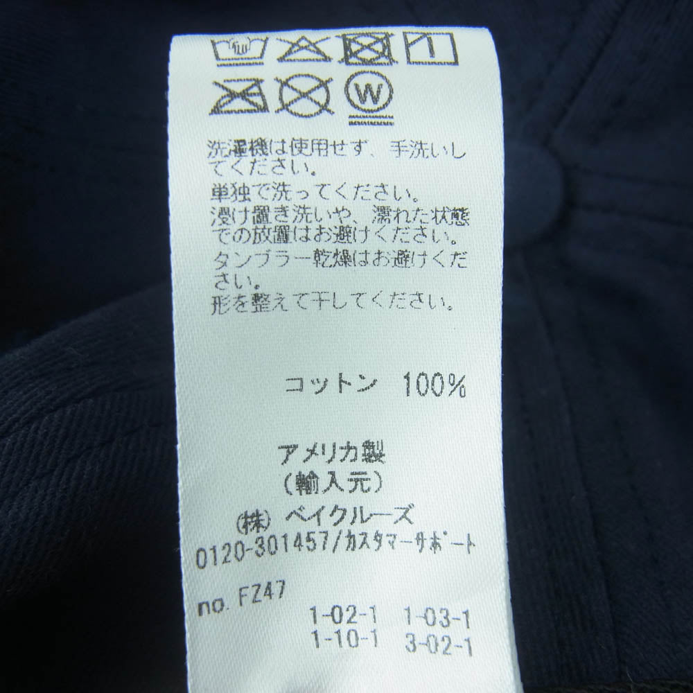 N.O.A ノア ロゴ キャップ コットン アメリカ製 ネイビー系【中古】