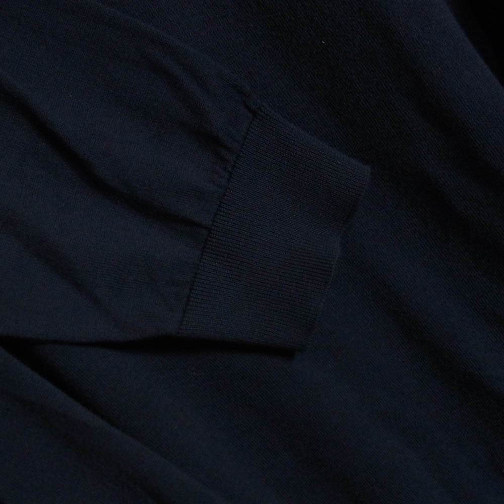 JOHN SMEDLEY ジョンスメドレー イギリス製 SEA ISLAND COTTON シーアイランド コットン クルーネック ニット ネイビー系 M【中古】