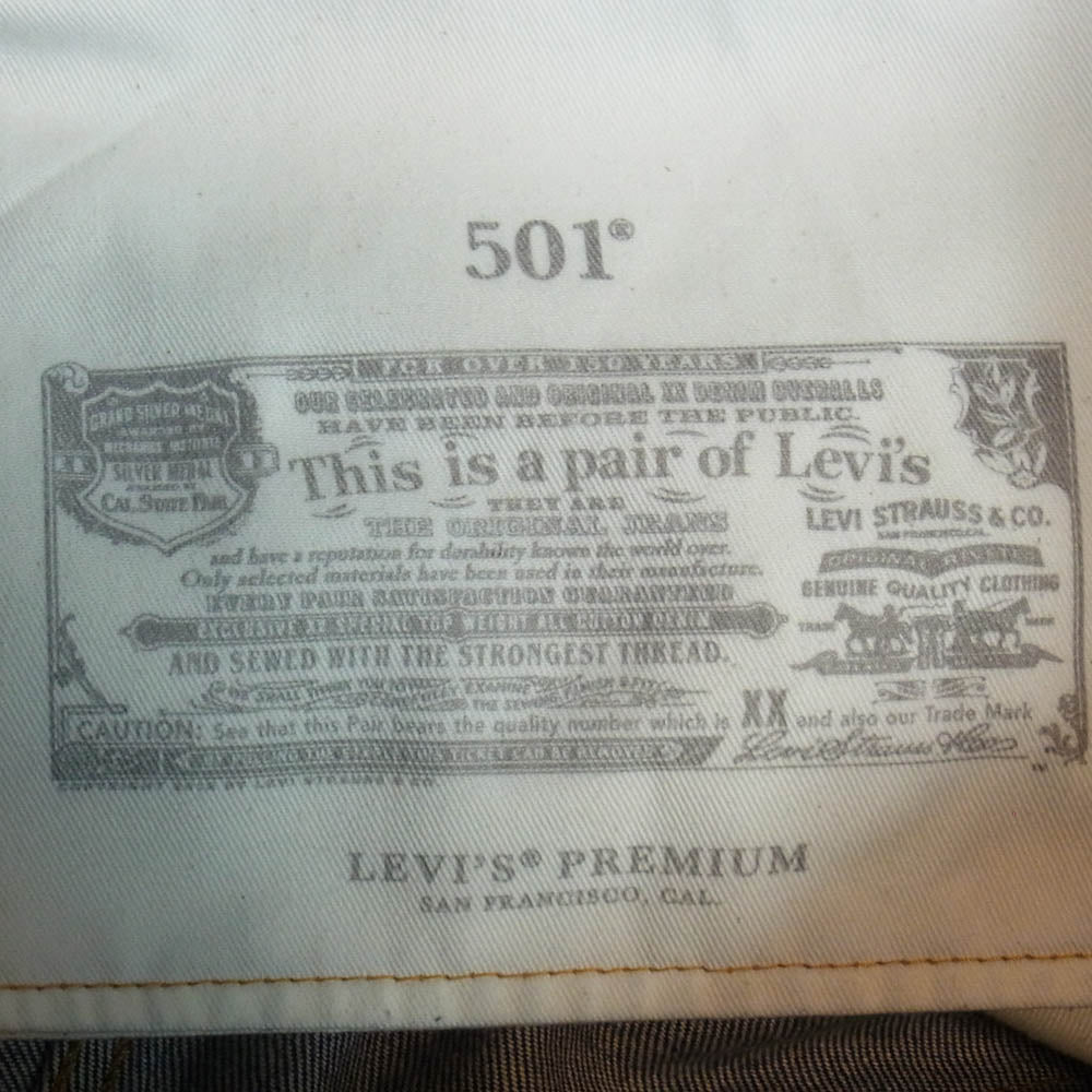 Levi's リーバイス 0022X-0000 501(R) Selvedge RIGID デニム パンツ インディゴブルー系 32【中古】