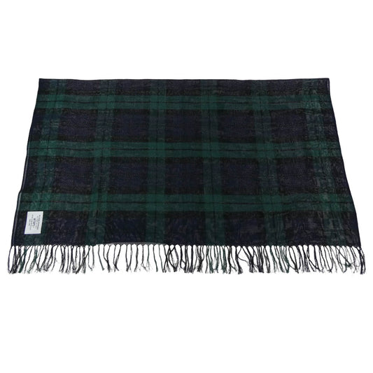 WTAPS ダブルタップス 222BXDT-AC01 WRAP 02 / SCARF / COTTON チェック ストール グリーン系【中古】