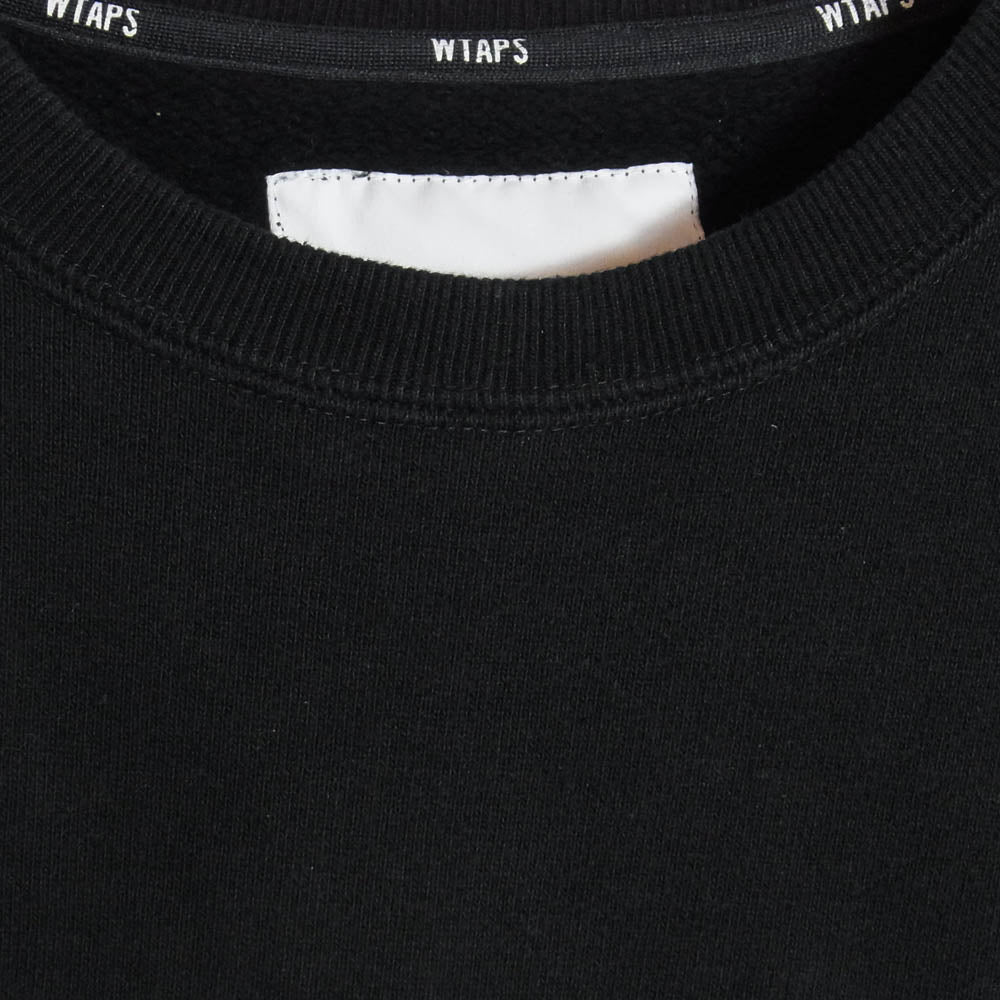 WTAPS ダブルタップス 24AW 242ATDT-CSM22 プルオーバークルーネック スウェット ブラック系 2【中古】