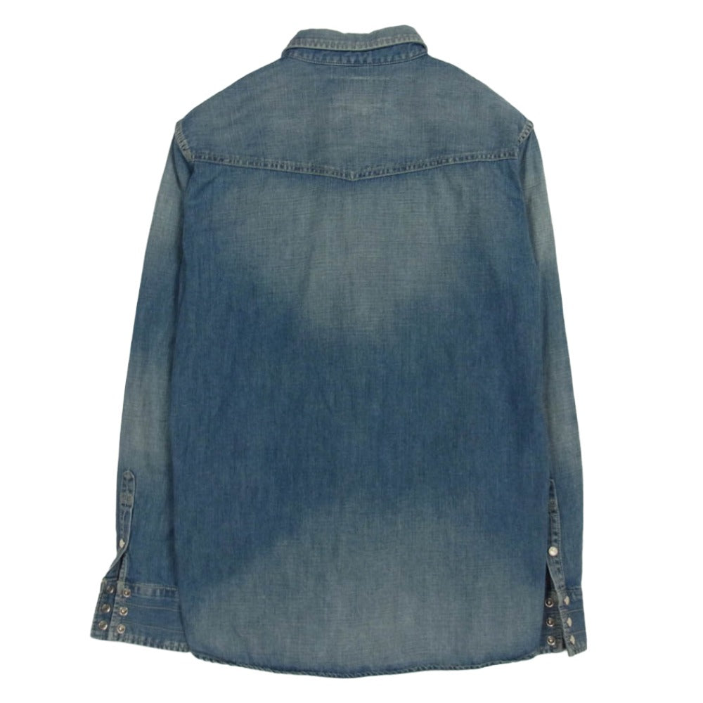 NEIGHBORHOOD ネイバーフッド 16AW 162NYNH-SHM01 RAWHIDE/C-SHIRT LS デニム ウエスタン 長袖 シャツ ブルー系 S【中古】