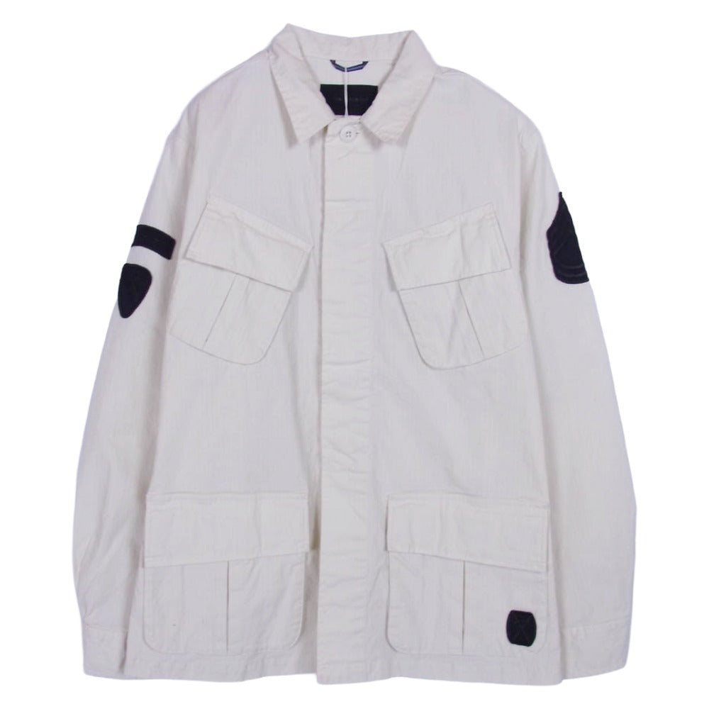 junhashimoto ジュンハシモト 1051810006 RIP STOP FATIQUE SHT コットン 長袖 シャツ ベージュ系 2【極上美品】【中古】