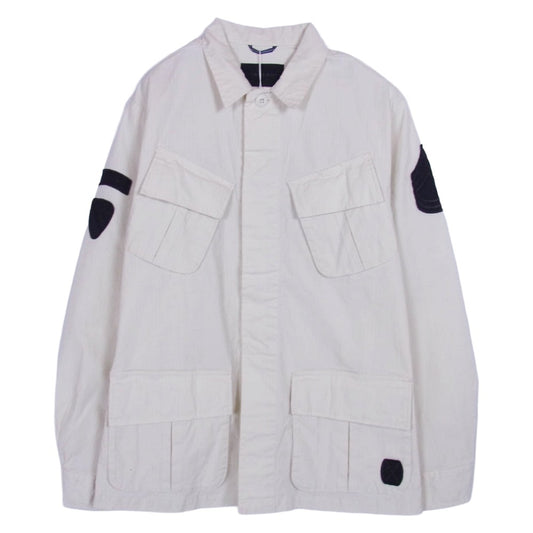 junhashimoto ジュンハシモト 1051810006 RIP STOP FATIQUE SHT コットン 長袖 シャツ ベージュ系 2【極上美品】【中古】