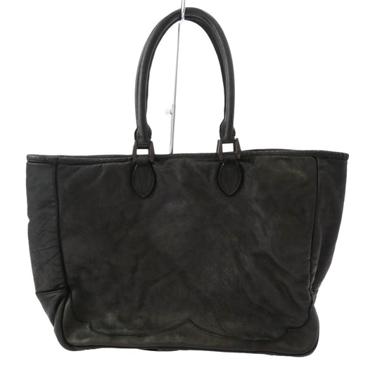 ISAMUKATAYAMA BACKLASH イサムカタヤマバックラッシュ 207-08 JAPAN STEER GARMENT-DYED TOTE-BAG ジャパンステアー タンニン鞣し製品染め トートバッグ ブラック系【中古】