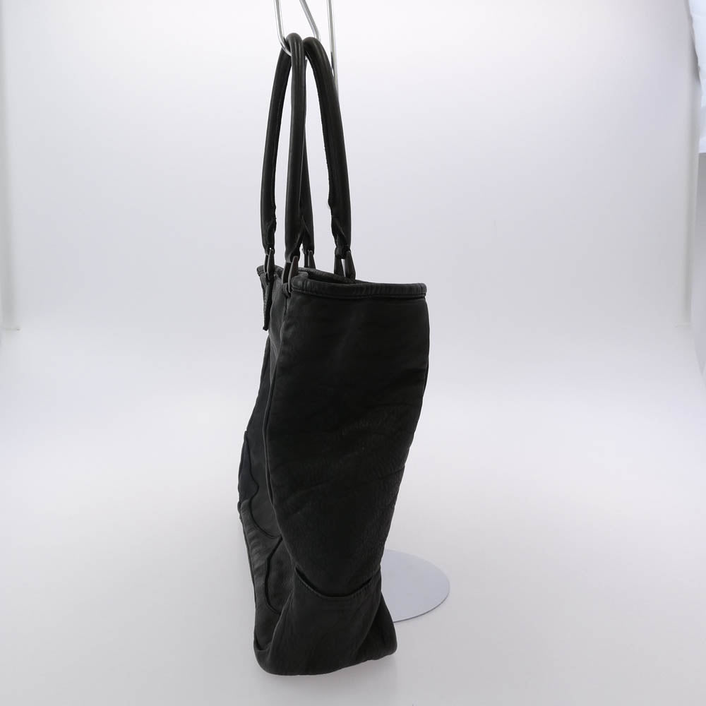 ISAMUKATAYAMA BACKLASH イサムカタヤマバックラッシュ 207-08 JAPAN STEER GARMENT-DYED TOTE-BAG ジャパンステアー タンニン鞣し製品染め トートバッグ ブラック系【中古】