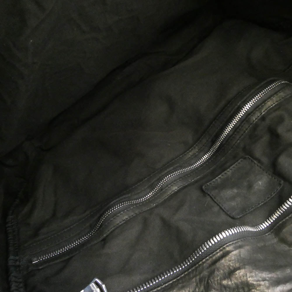 ISAMUKATAYAMA BACKLASH イサムカタヤマバックラッシュ 207-08 JAPAN STEER GARMENT-DYED TOTE-BAG ジャパンステアー タンニン鞣し製品染め トートバッグ ブラック系【中古】