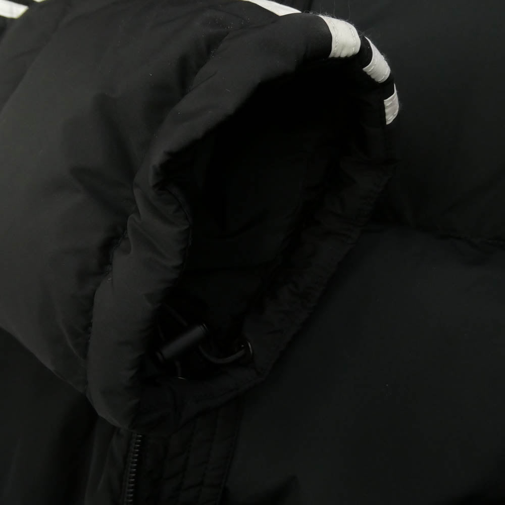 BALENCIAGA バレンシアガ 714898 TN019 ×adidas アディダス ライン オーバーサイズ ダウン ジャケット ブラック系 34【極上美品】【中古】