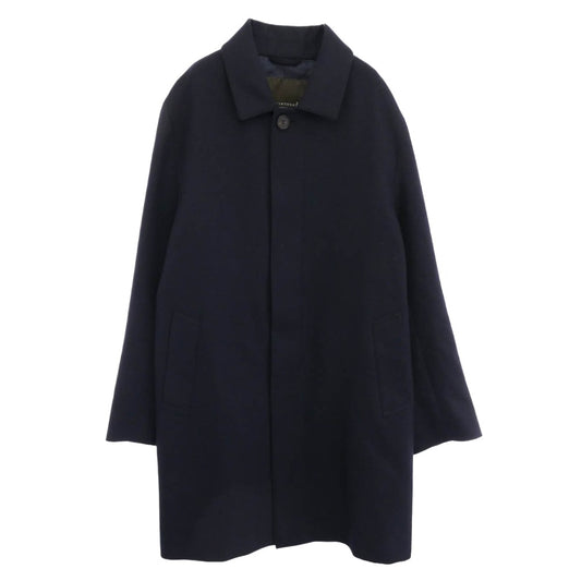 Mackintosh マッキントッシュ g1b31-880-28 DUNKELD ML ダンケルド シルク混ウール ステンカラー コート ネイビー系 44【中古】