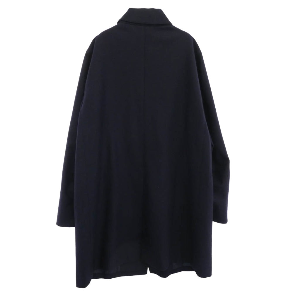 Mackintosh マッキントッシュ g1b31-880-28 DUNKELD ML ダンケルド シルク混ウール ステンカラー コート ネイビー系 44【中古】