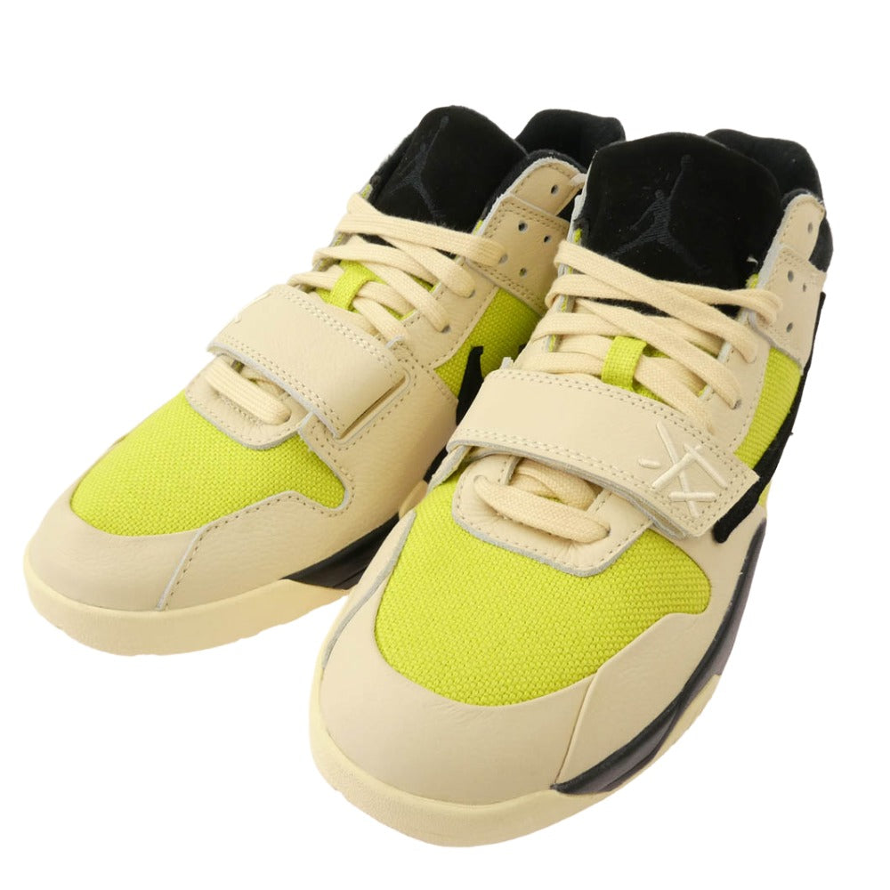 NIKE ナイキ FZ8117-102 × Travis Scott Jordan Jumpman Jack TR CJ1 T-Rexx Bright Cactus トラヴィス スコット ジョーダン ジャンプマン ジャック ブライトカクタス スニーカー ベージュ系 ライトグリーン系 27.5cm【美品】【中古】