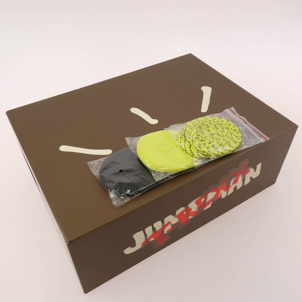 NIKE ナイキ FZ8117-102 × Travis Scott Jordan Jumpman Jack TR CJ1 T-Rexx Bright Cactus トラヴィス スコット ジョーダン ジャンプマン ジャック ブライトカクタス スニーカー ベージュ系 ライトグリーン系 27.5cm【美品】【中古】