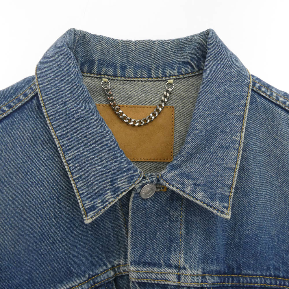 BALENCIAGA バレンシアガ 16AW 446443 TSB06 Swing Denim Jacket 再構築 スウイング デニム ジャケット インディゴブルー系 38【中古】