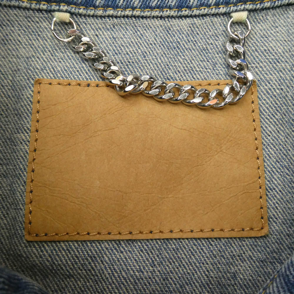 BALENCIAGA バレンシアガ 16AW 446443 TSB06 Swing Denim Jacket 再構築 スウイング デニム ジャケット インディゴブルー系 38【中古】