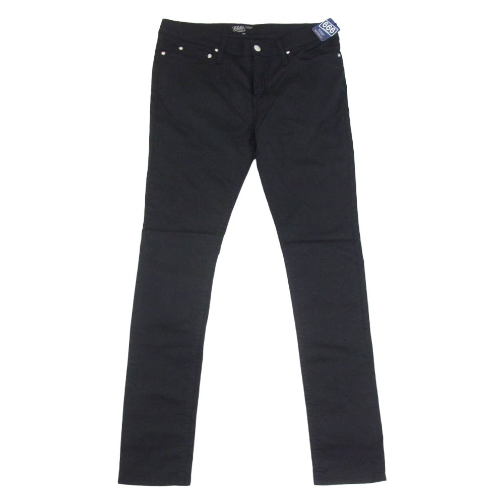 トリプルシックス ストレッチ スリム スキニー パンツ ブラック系 30【極上美品】【中古】