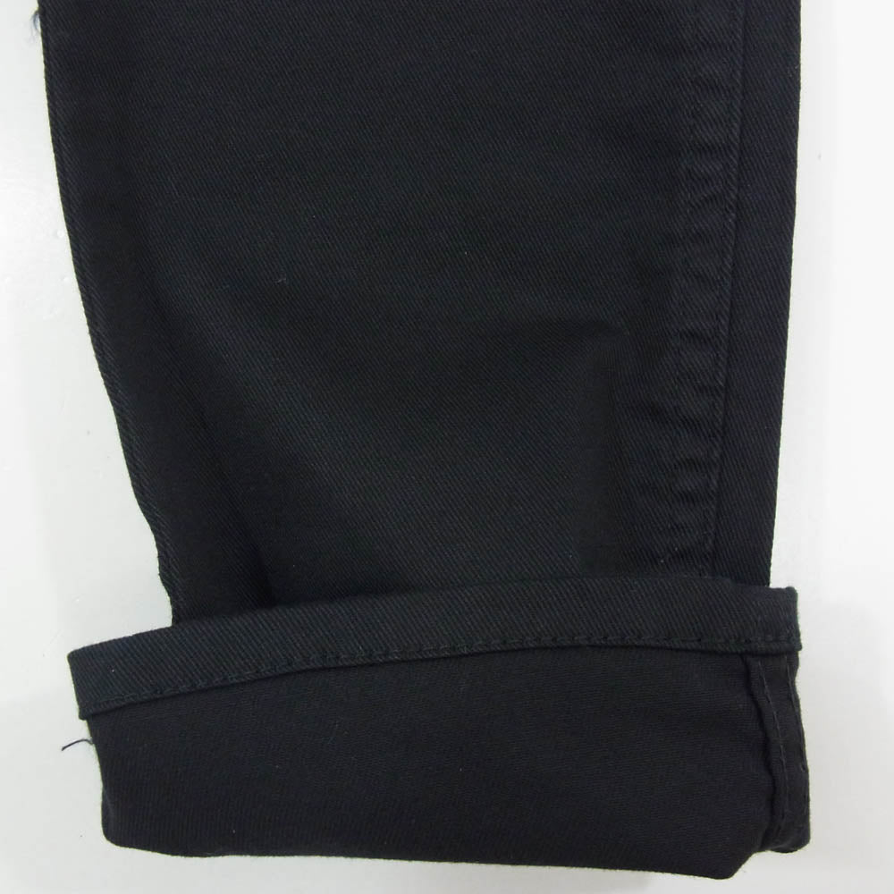 トリプルシックス ストレッチ スリム スキニー パンツ ブラック系 30【極上美品】【中古】