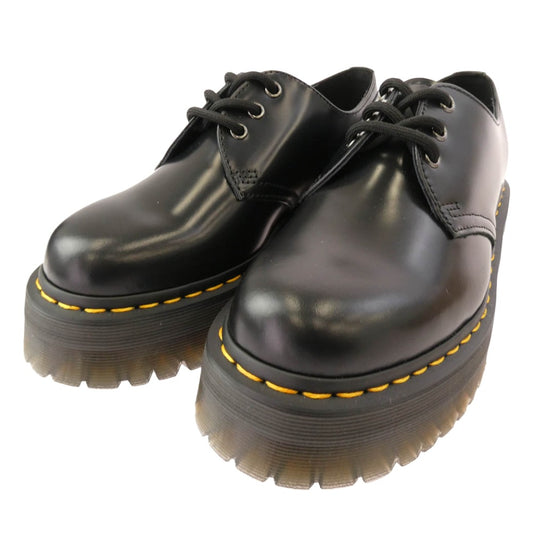 Dr.Martens ドクターマーチン 25567001 1461 QUAD 3 ホール レザー レースアップ シューズ ブラック系 US8【新古品】【未使用】【中古】