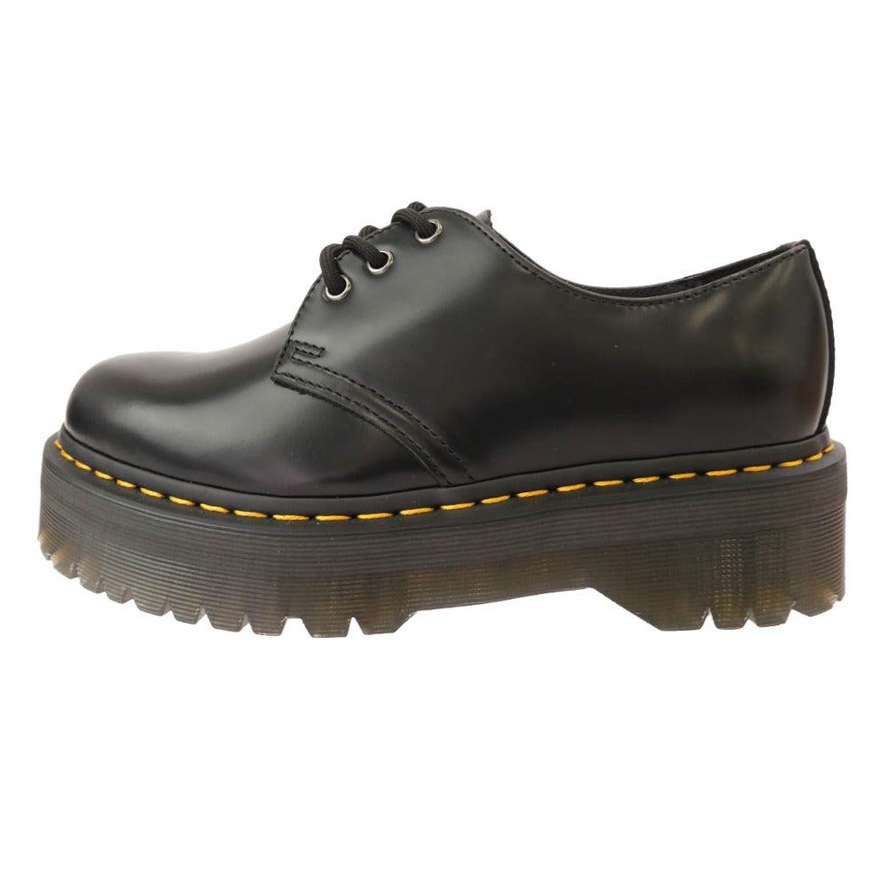 Dr.Martens ドクターマーチン 25567001 1461 QUAD 3 ホール レザー レースアップ シューズ ブラック系 US8【新古品】【未使用】【中古】