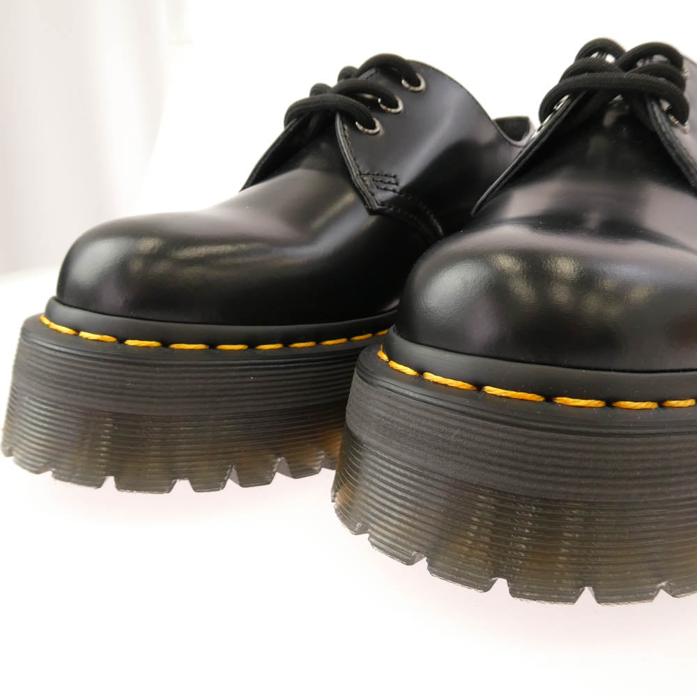 Dr.Martens ドクターマーチン 25567001 1461 QUAD 3 ホール レザー レースアップ シューズ ブラック系 US8【新古品】【未使用】【中古】