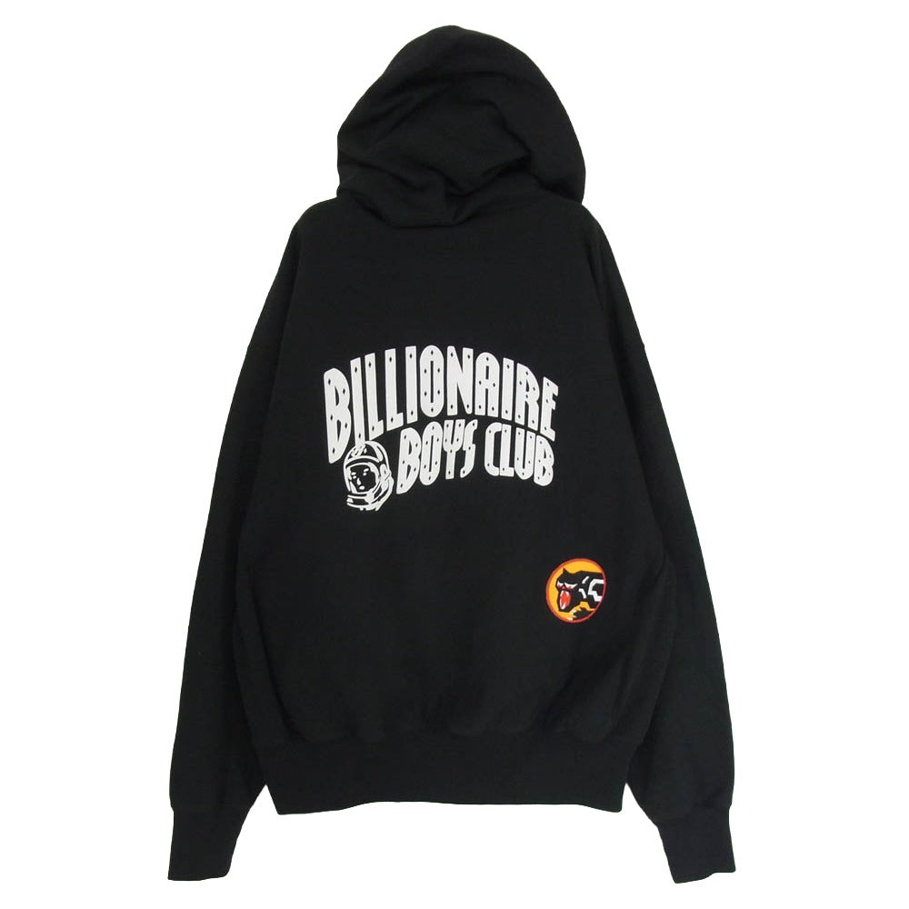 Billionaire Boys Club ビリオネアボーイズクラブ BBC CHENILLE LOGO COTTON HOODIE B プルオーバー パーカー ブラック系 サイズ表記無【中古】