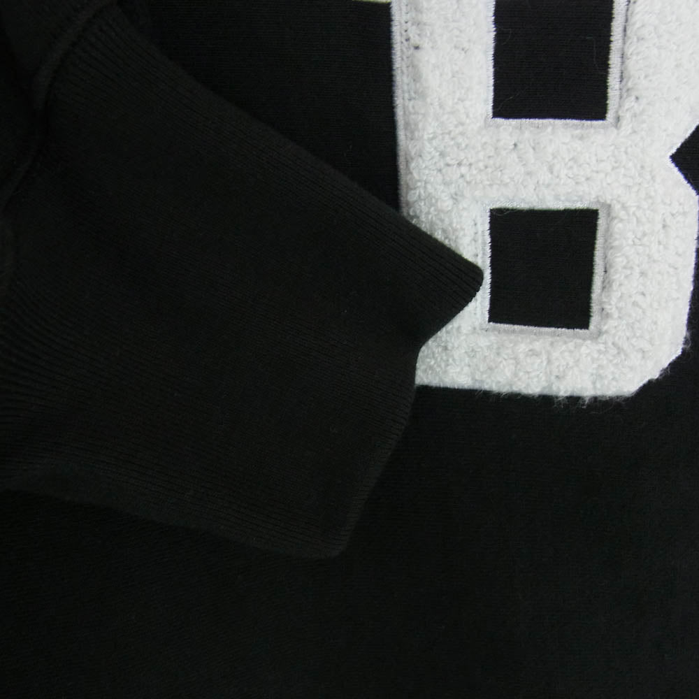 Billionaire Boys Club ビリオネアボーイズクラブ BBC CHENILLE LOGO COTTON HOODIE B プルオーバー パーカー ブラック系 サイズ表記無【中古】
